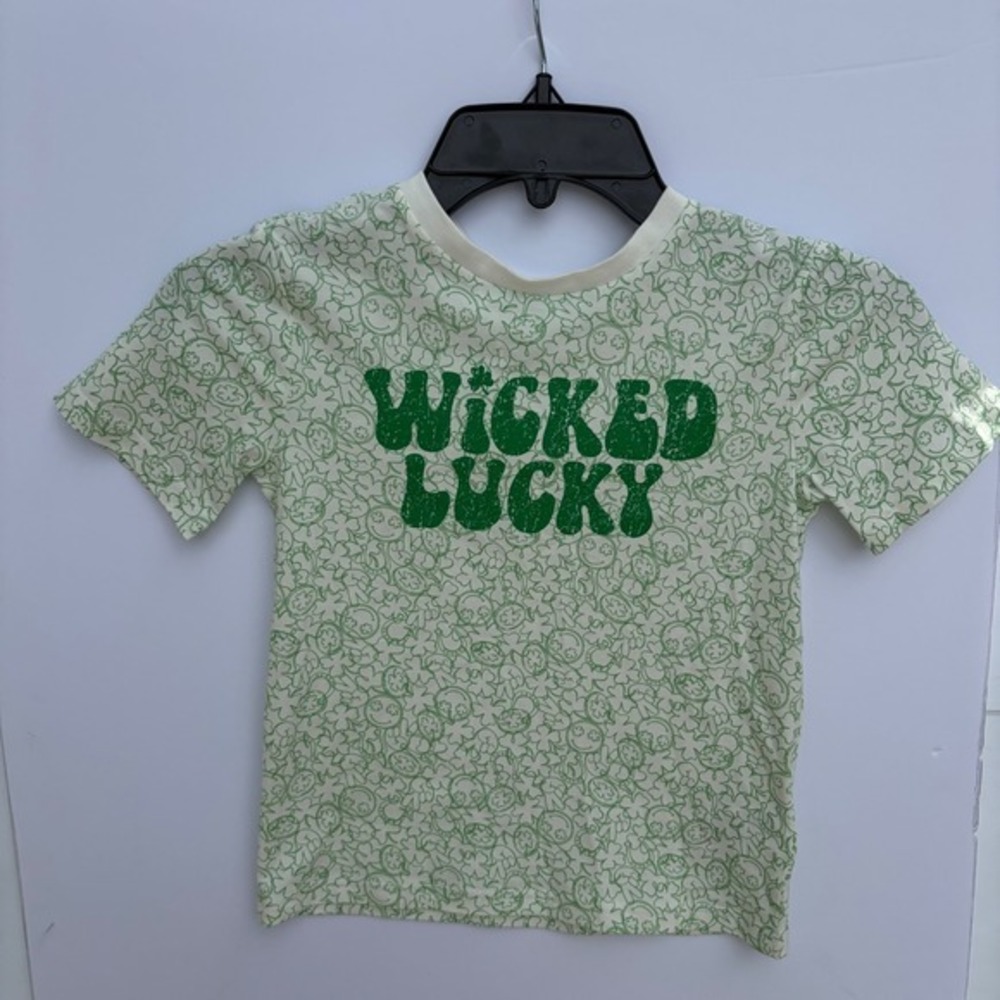 Tommy Bahama Boys Wicked Lucky St Patricks Day Shamrock T-Shirt Green‎ Size 5/6